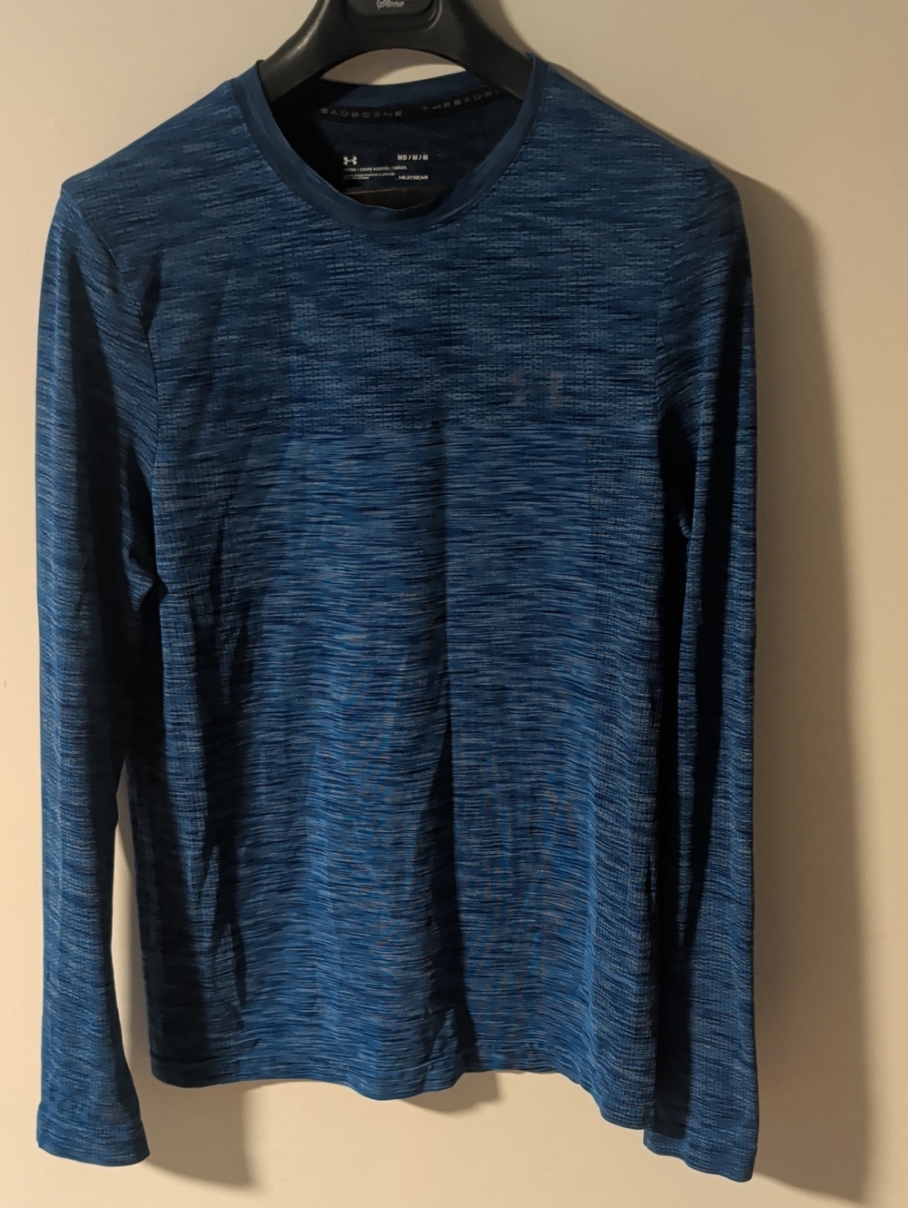 Under Armour Men’s Heathered Royal Blue Long-Sleeve Performance Tee Heatgear